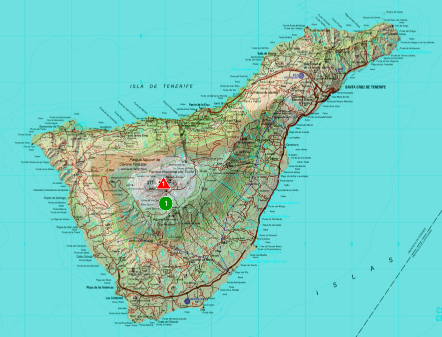 Карта тенерифе с городами