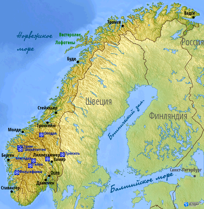 Где находятся скандинавские горы на карте. Норвегия на карте. Северная часть Норвегии карта. Физическая карта Норвегии. Норвегия карта географическая.