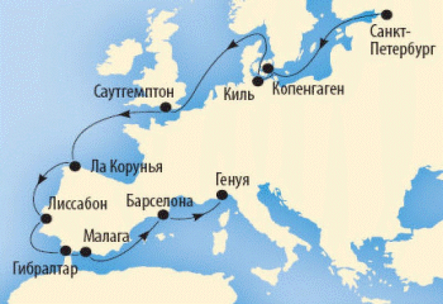 Карта санкт петербурга и европы