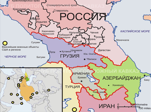 Карта кавказа с городами на русском языке. Республики Кавказа на карте. Кавказ на карте России границы. Северный Кавказ на карте границы. Политическая карта России Кавказ.