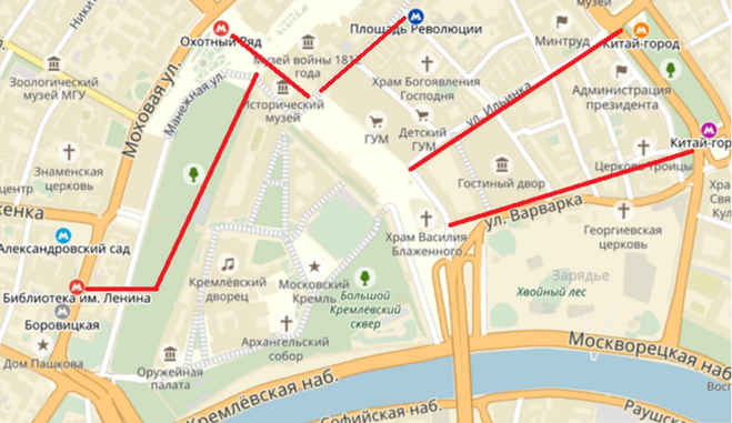 Охотный ряд станция метро до красной площади в Москве. Карта метро Москвы красная площадь.