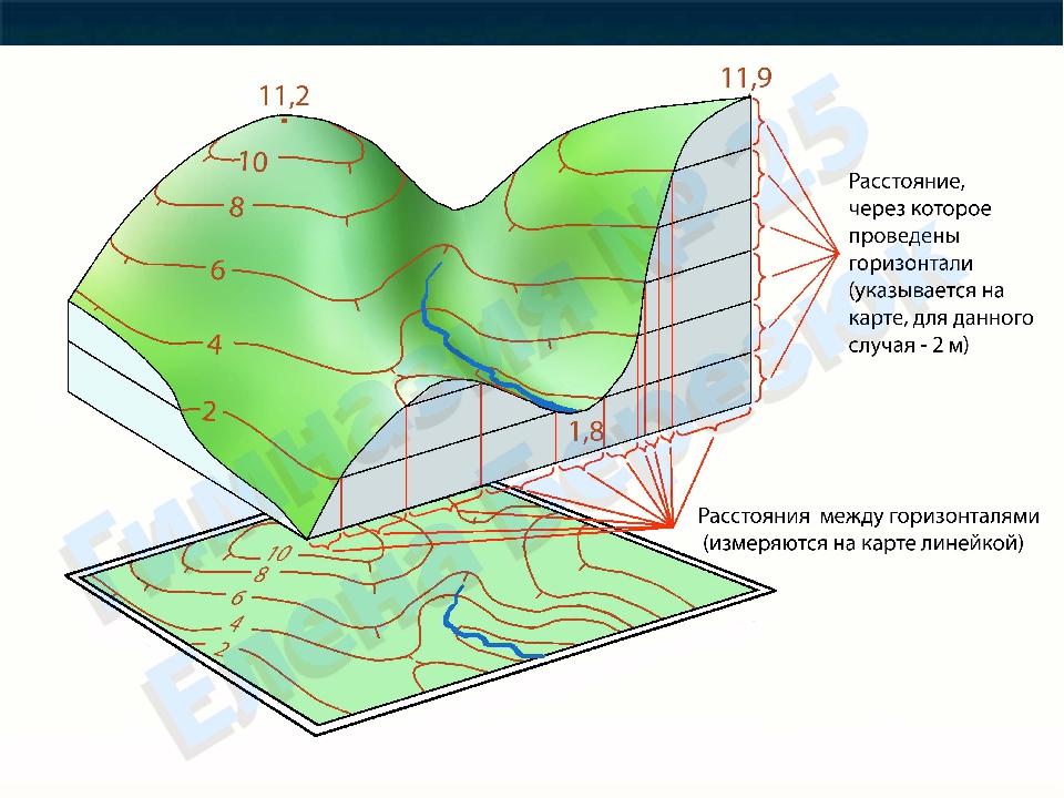Горизонтали проводят. Горизонтали рельефа местности. Карта рельефа горизонтали. Сложный рельеф местности. Изображение профиля местности.
