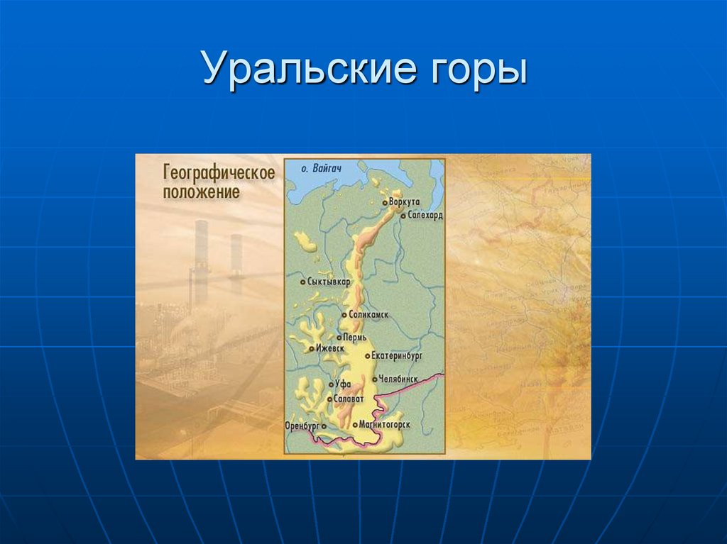 Опишите по плану в приложениях географическое положение уральских гор