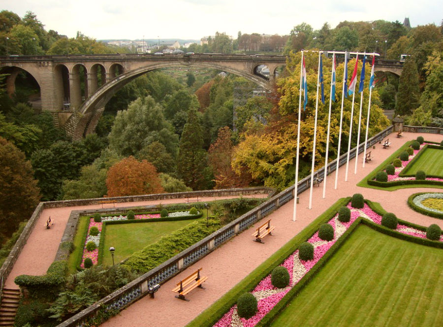 Мост адольфа в люксембурге фото