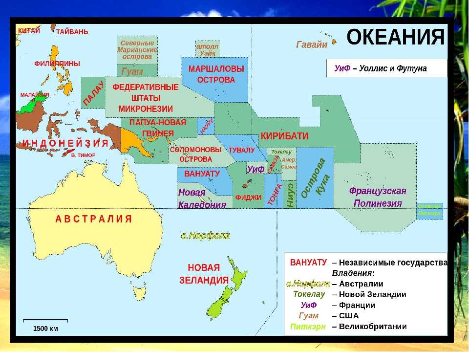 Страна в которой есть остров. Политическая карта Океании на русском языке. Карта Австралия и Океания политическая карта. Страны Австралии список карта. Острова Океании Австралии.