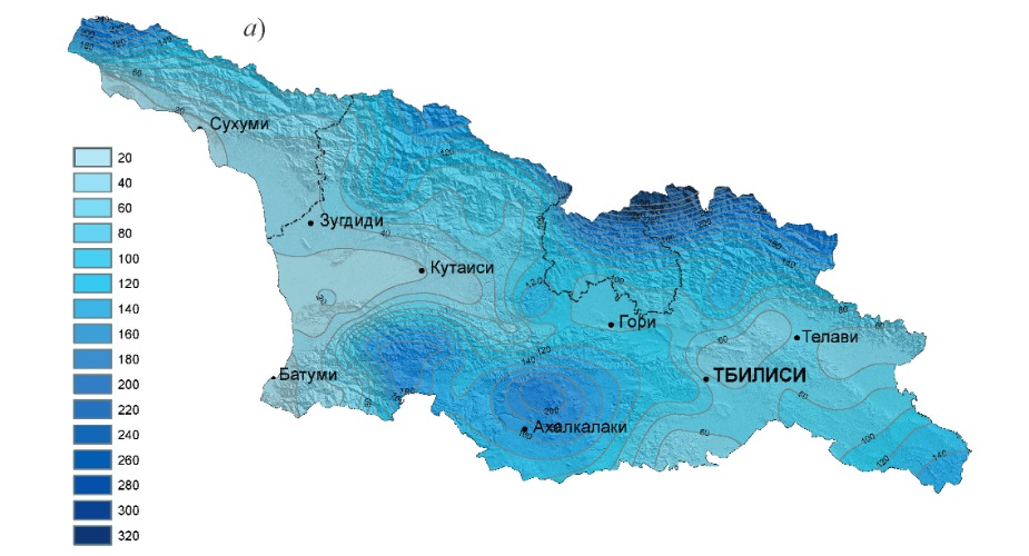 Климатическая карта армении