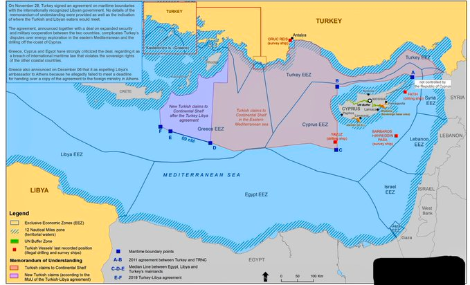 Карта турции и средиземного моря