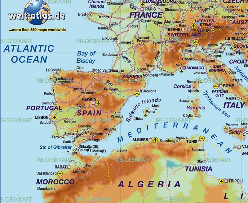 Найдите на физической карте евразии проливы гибралтарский. Гибралтарский море на карте. Испания Гибралтарский пролив на карте. Гибралтар на карте Испании. Пролив Гибралтар на карте.