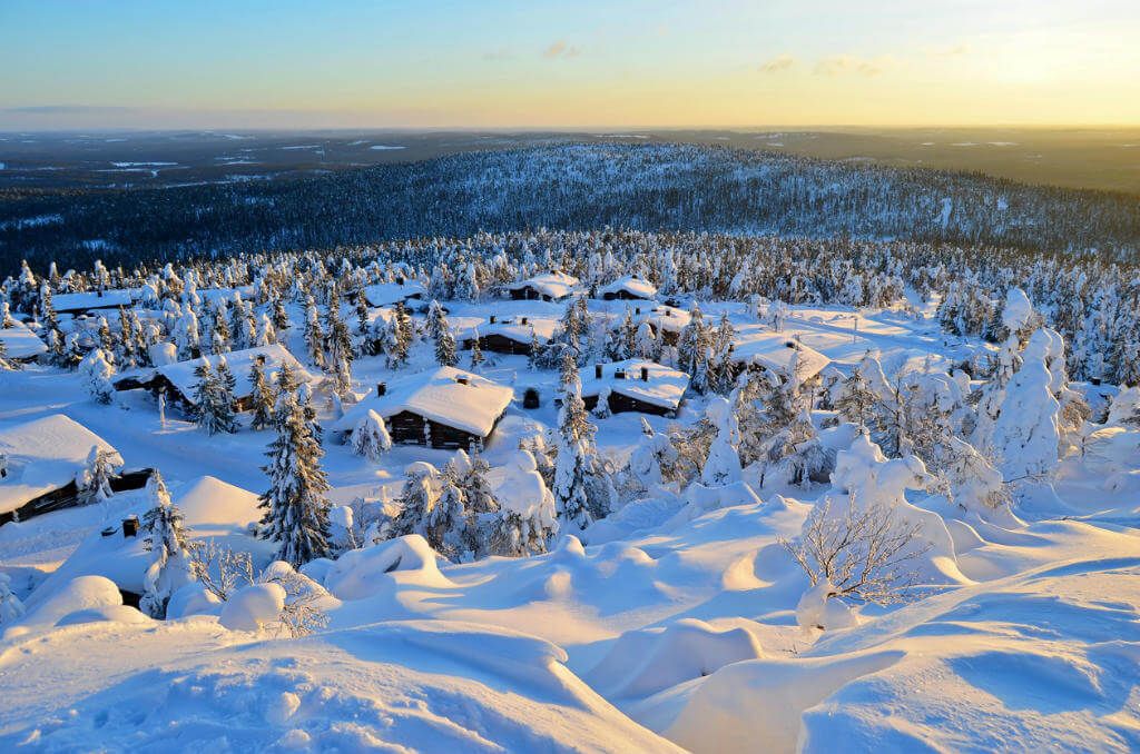 Зима в финляндии фото