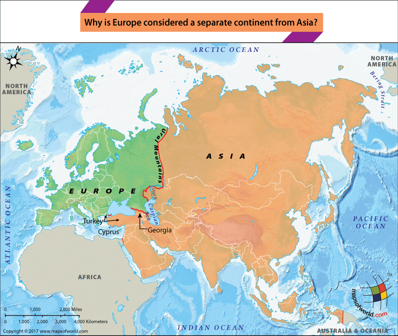 Карта россии и азии