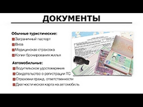 Какие документы нужны на еду