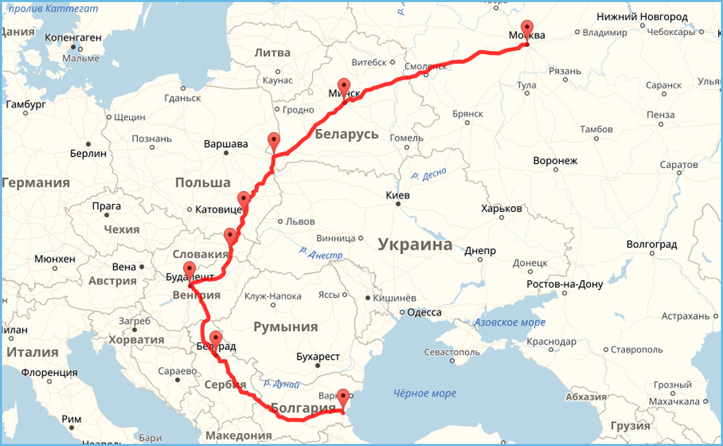 Карта дорог россии с расстояниями между городами на машине