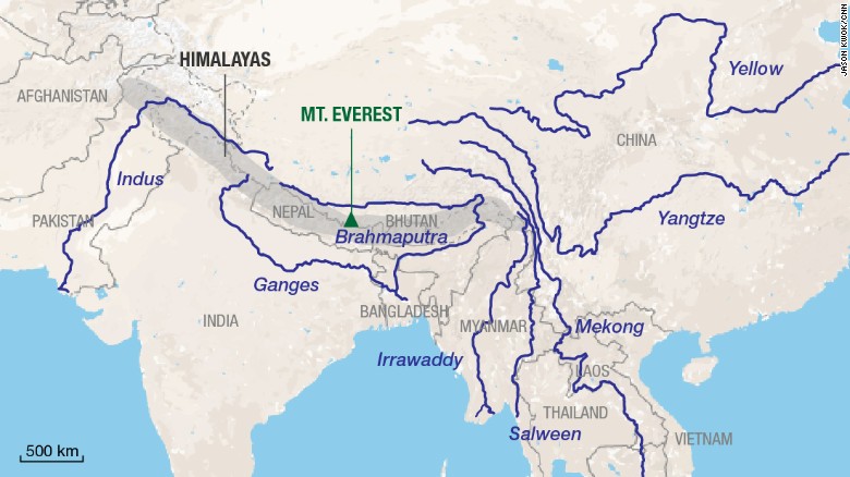 Четырехугольник на контурной карте река ганг