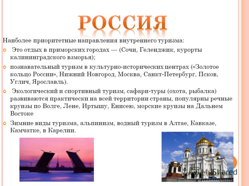 Туризм выводы. Виды туризма в России. Приоритетные виды туризма. Направления внутреннего туризма. Виды внутреннего туризма.