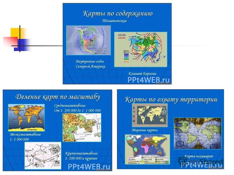 Географическая карта виды карт по охвату территории содержанию и масштабу