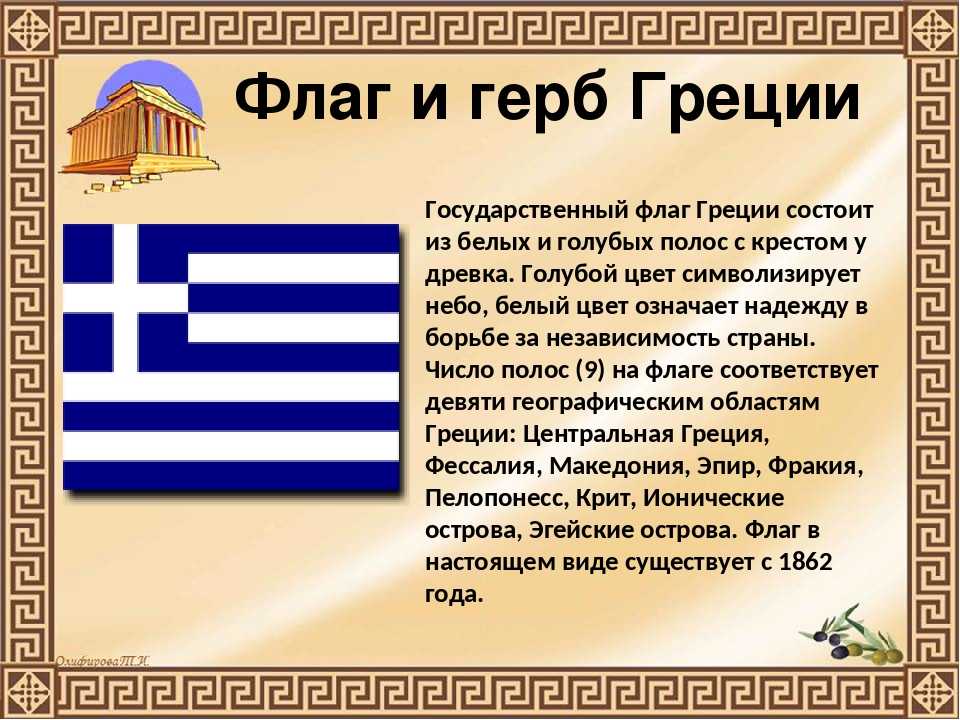 Краткое содержание греции 5 класс. Рассказ о флаге Греции 2 класс. Флаг и герб Греции. Флаг Греции значение. Рассказать про флаг Греции.