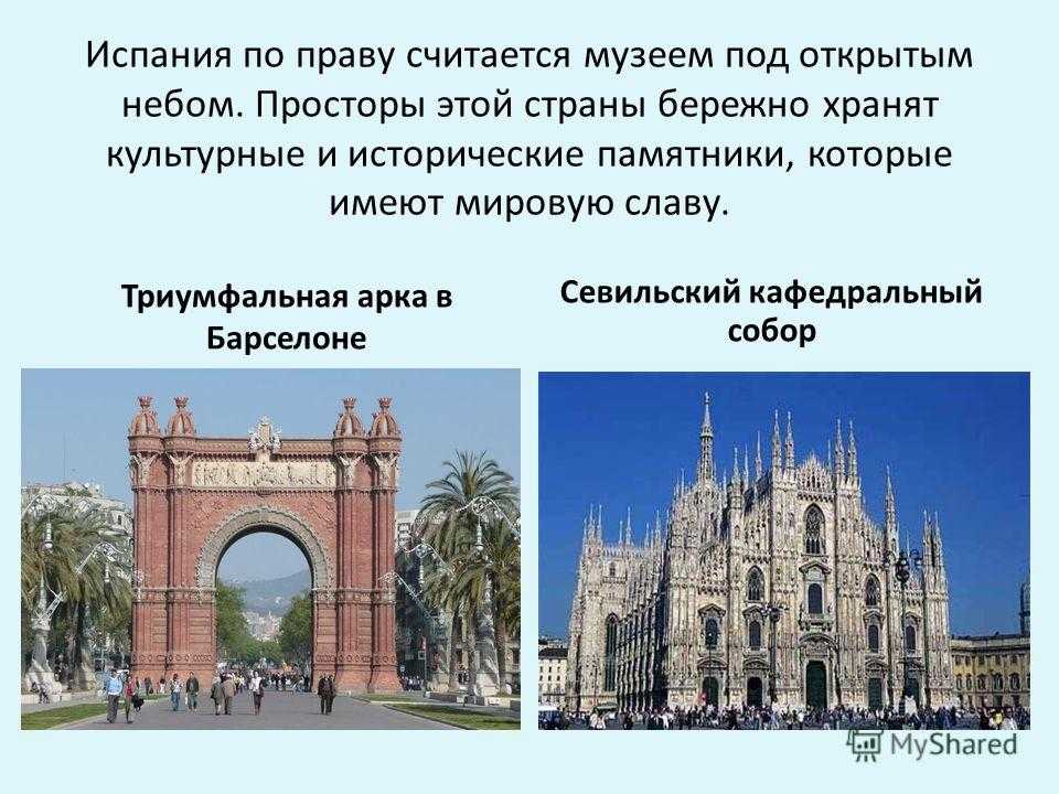 Испания презентация для детей