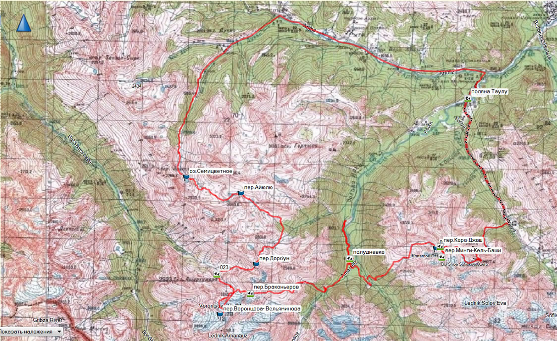 Архыз на карте. Гора София Архыз на карте. Архыз Поляна Таулу карта. Озеро Семицветное Архыз на карте. Архыз озеро Семицветное маршрут на карте.
