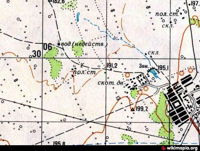 Топографическая карта увельский район