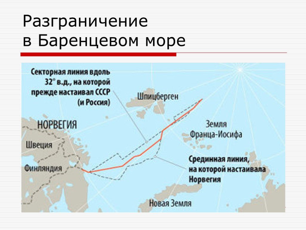 Карта границы норвегии с россией