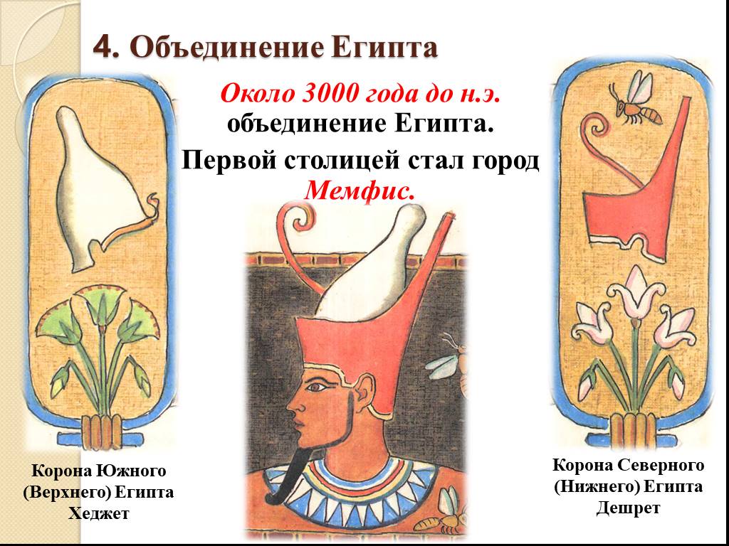 Объединение египта 5 класс кратко. Объединенная корона Нижнего и верхнего Египта. Корона фараонов Нижнего Египта. Корона фараона верхнего и Нижнего Египта. Корона номов верхнего Египта.