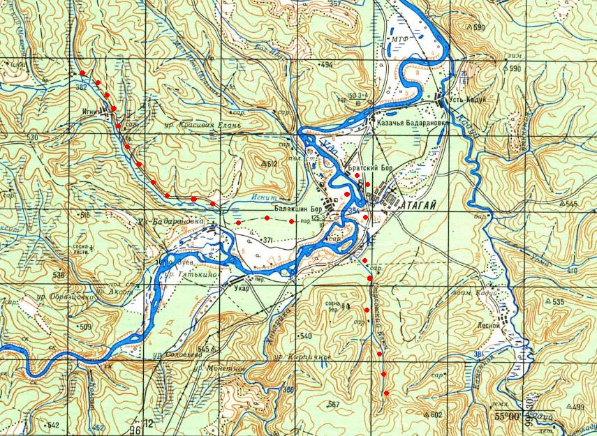 Карта реки илим - 95 фото