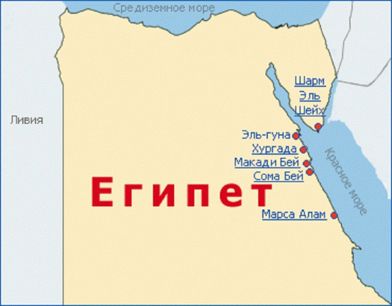 Шарм эль шейх море карта