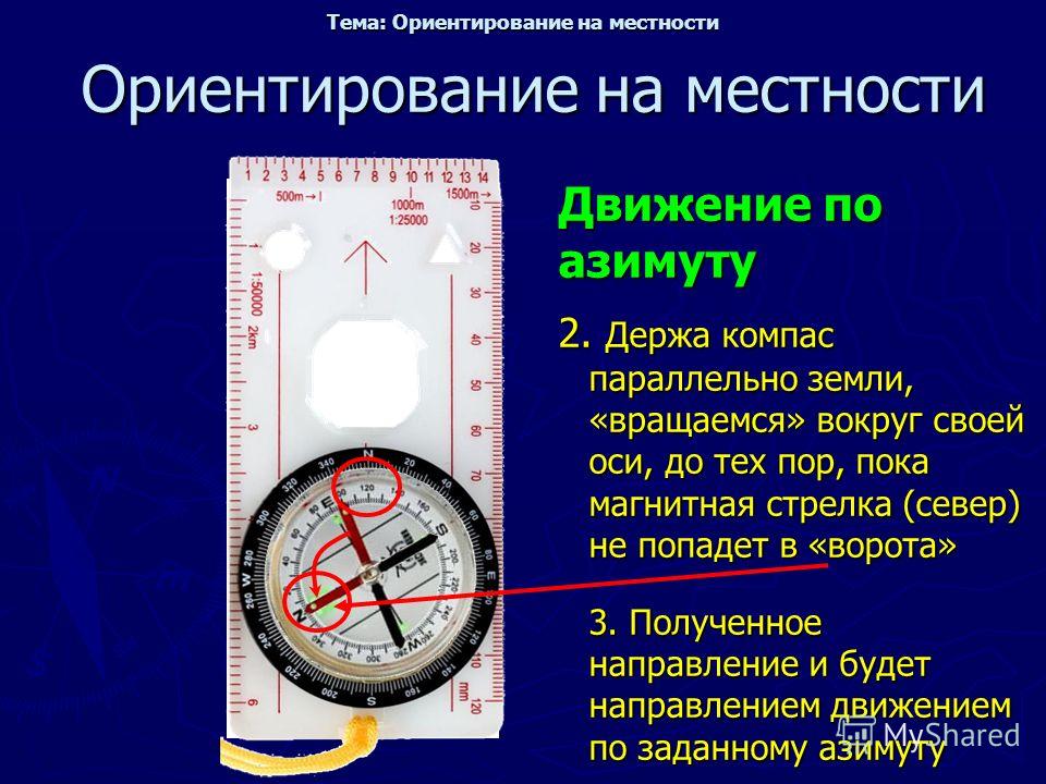 Движение по местности. Спортивное ориентирование Азимут компас. Ориентирование на местности по компасу Азимут. Ориентирование по азимуту с компасом. Движение по азимуту на местности.