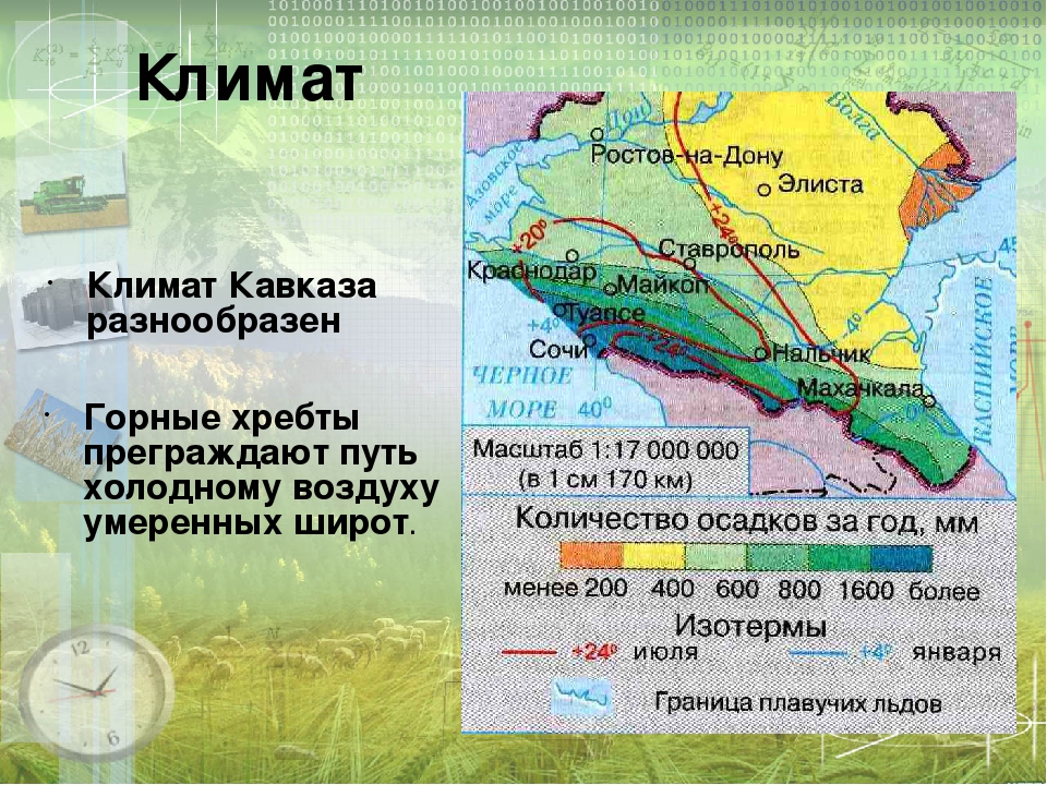 Карта осадков черноморское