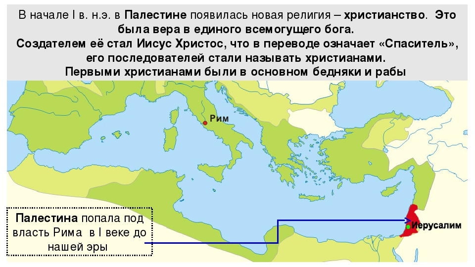 Возникновение и распространение христианства 5 класс презентация