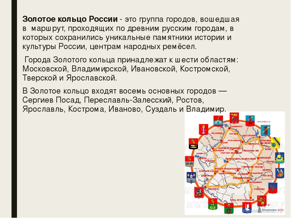 Проект золотое кольцо россии 9 класс география