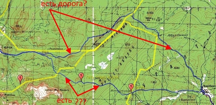 Иремель карта маршрута