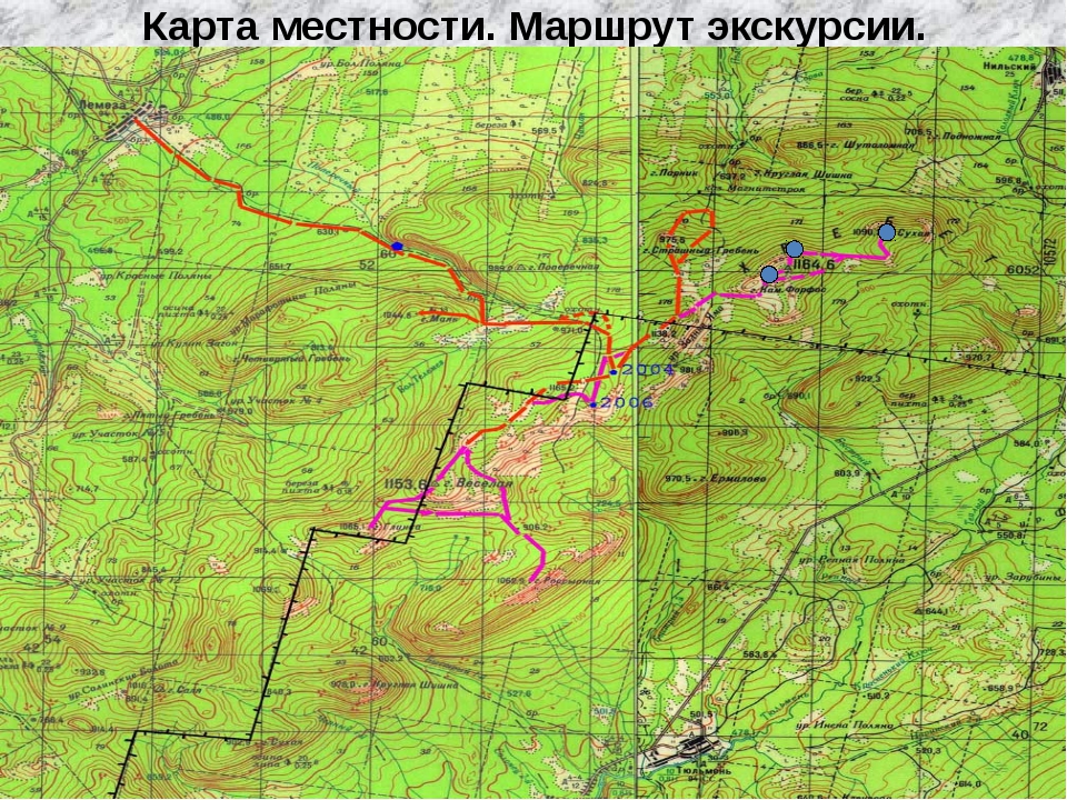 Карта нашей местности