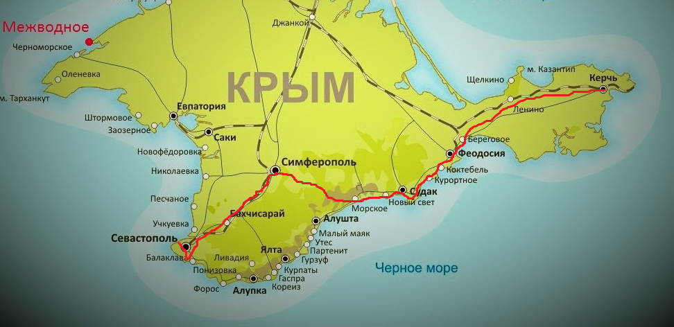 Карта крымского острова